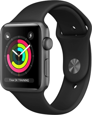 Apple Watch Series 3 (Sportbandje, 38mm) Space Gray