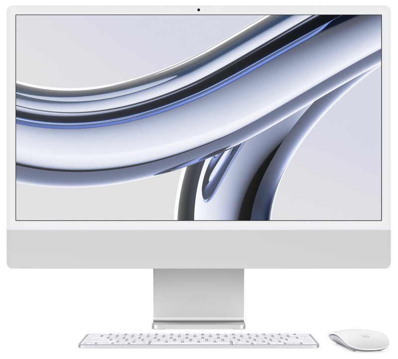 iMac 24" - Apple M3 8C 2,8GHz - 8GB Ram - SSD 512GB - Apple 10C GPU - Silver - Qwerty NL - NEW