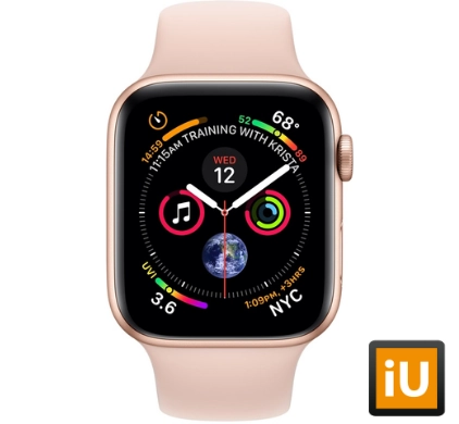 Apple Watch Series 4 (Sportbandje, 44mm) Goud (Roze)