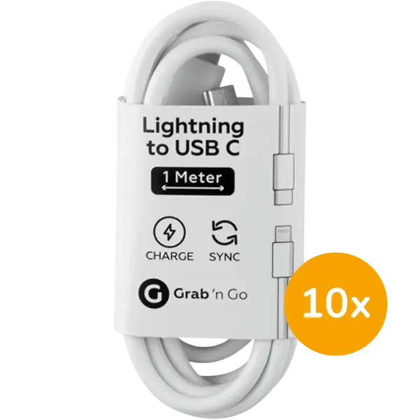10x USB-C naar Lightning kabel - NEW