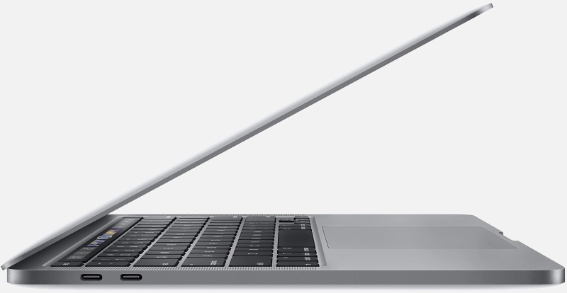 Macbook Pro 13" - Intel  i5 2,0GHz - 16GB Ram - SSD 512GB - 2020 - Space Gray - Toetsenbord Belgisch