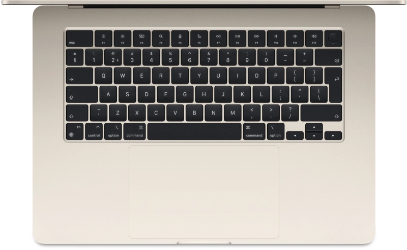 Macbook Air 15" - Apple M2 8-Core - Apple 10-Core GPU - 16GB Ram - SSD 1TB - 2023 - Starlight - Nederlands toetsenbord