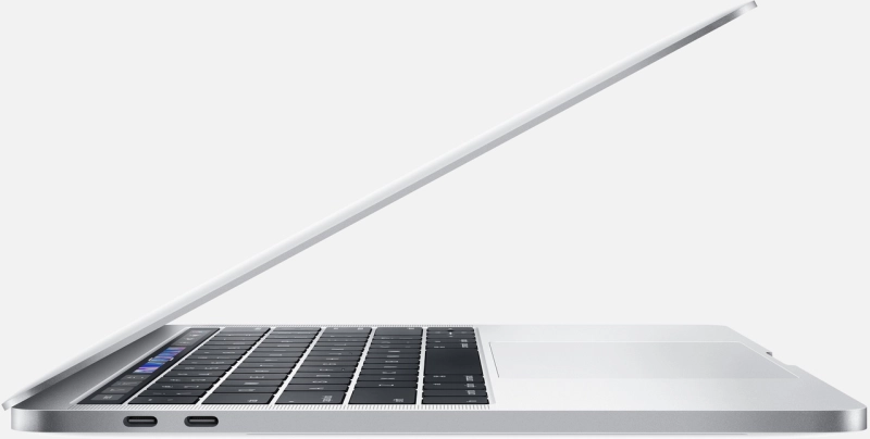 Macbook Pro 13" - Intel QuadCore i5 2,4GHz - 8GB Ram - SSD 256GB - 2019 - Silver - Toetsenbord Belgisch